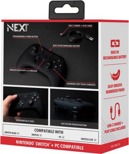 NEXT Wireless Pro Controller for Switch 2 & Switch - Black SHOP ONLINE