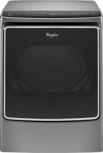  Whirlpool - 9.2 Cu. Ft. 13-Cycle Gas Dryer with Steam - Chrome Shadow