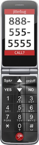  Lively® - Jitterbug Flip Prepaid Cell Phone for Seniors - Graphite