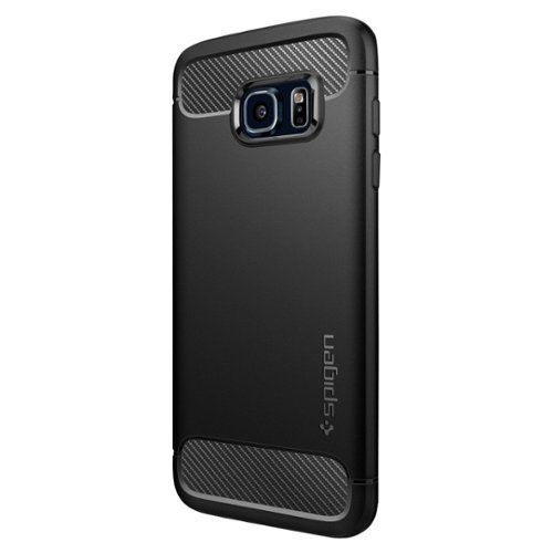  Spigen - Rugged Armor Case for Samsung Galaxy S7 edge Cell Phones - Black