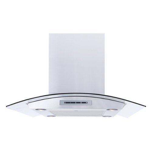Windster Hoods - 30" Convertible Range Hood - Stainless steel and glass