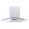 Windster Hoods - 30 inches - Convertible - Island Range Hood - Stainless Steel/Glass-Front_Standard