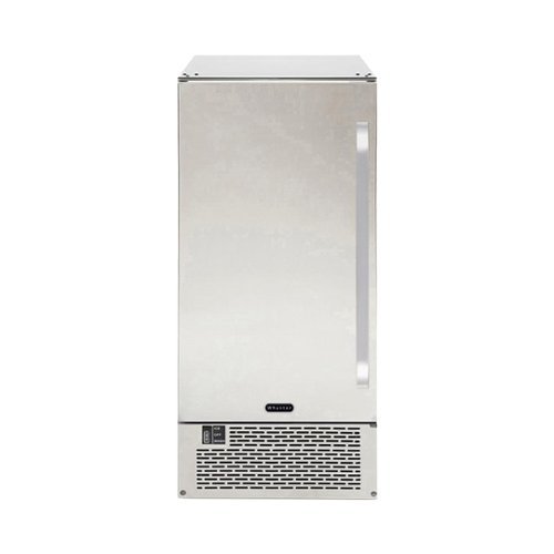  Whynter UIM-502SS Stainless Steel Built-In Ice Maker - stainless steel door and black cabinet