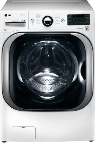  LG - 5.2 Cu. Ft. 14-Cycle High-Efficiency Steam Front-Loading Washer