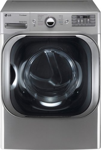  LG - SteamDryer 9.0 Cu. Ft. 14-Cycle Electric Dryer with Steam - Graphite steel
