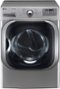 LG - SteamDryer 9.0 Cu. Ft. 14-Cycle Electric Dryer with Steam - Graphite steel-Front_Standard 