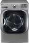 LG - SteamDryer 9.0 Cu. Ft. 14-Cycle Electric Dryer with Steam - Graphite steel-Front_Standard