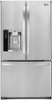 LG - 27.6 Cu. Ft. French Door Refrigerator with Thru-the-Door Ice and Water - Stainless Steel-Front_Standard 