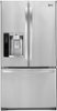 LG - 27.6 Cu. Ft. French Door Refrigerator with Thru-the-Door Ice and Water - Stainless Steel-Front_Standard