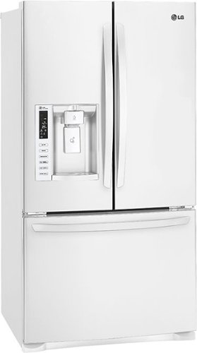 LG - 26.8 Cu. Ft. French Door Refrigerator with Thru-the-Door Ice and Water-Angle_Standard 