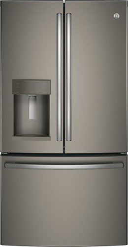  GE - 27.7 Cu. Ft. French Door Refrigerator - Slate