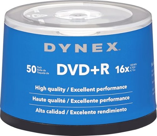  Dynex™ - 16x DVD+R Discs 50-Pack