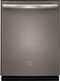 GE - 24" Top Hidden Control Tall Tub Built-In Dishwasher with Stainless Steel Tub-Front_Standard