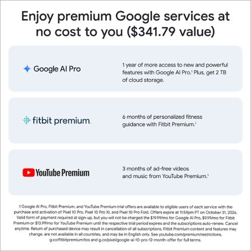 Google Pixel 10 Pro XL 256GB (Unlocked) - Porcelain SHOP ONLINE