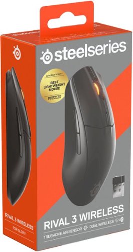 SteelSeries Rival 3 Gen 2 Wireless Optical Gaming Mouse with Ultra-fast clicks - Wireless - Black BUY IN EUROPE