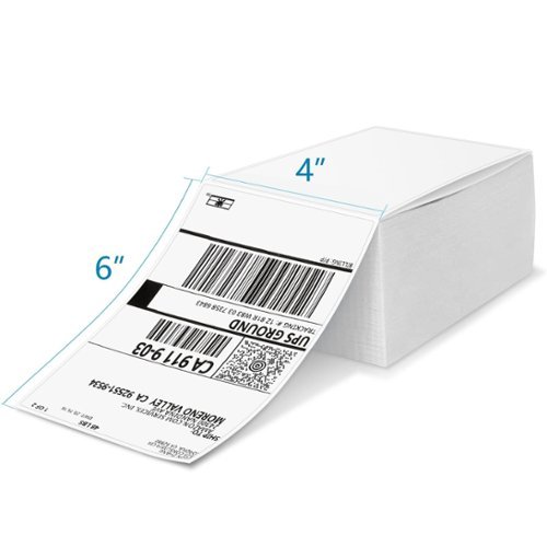 JADENS - Thermal shipping label fan fold - White