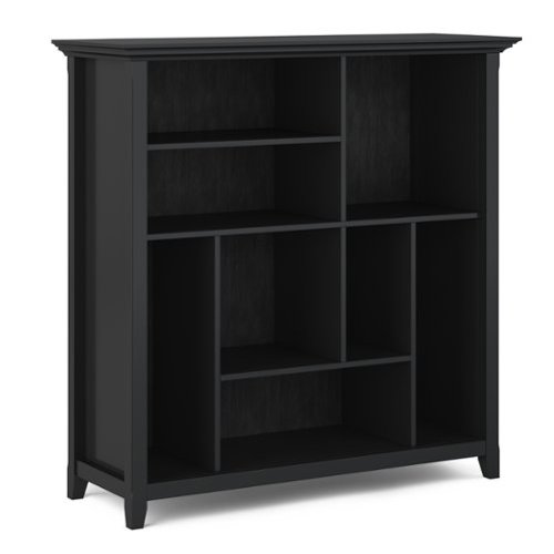 Simpli Home - Amherst Multi Cube Bookcase and Storage Unit - Black-Front_Standard 