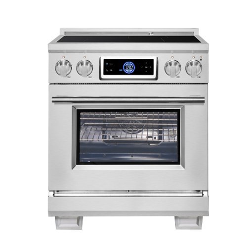 Forno Appliances - Maximus 4.32 Cu. Ft. Freestanding Electric Induction Range with Air Fryer - Stainless Steel