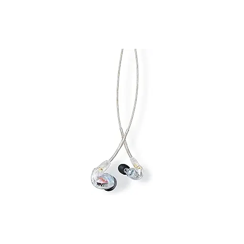 Shure - SE425-CL Professional Sound Isolating Earphones with Dual High Definition MicroDrivers, Secure In-Ear Fit - Clear-Front_Standard 
