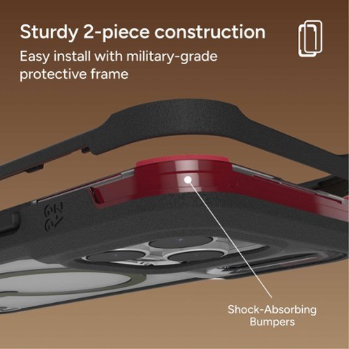 ZAGG Rainier Snap with Kickstand for Apple iPhone 17 Pro Max - Smoke Black WORLDWIDE DELIVERY