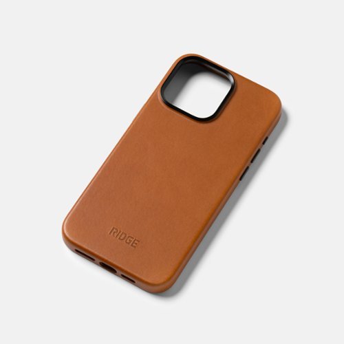 The Ridge Wallet Everyday Phone Case - iPhone 15 Pro Max - Leather - Tobacco Brown WORLDWIDE DELIVERY