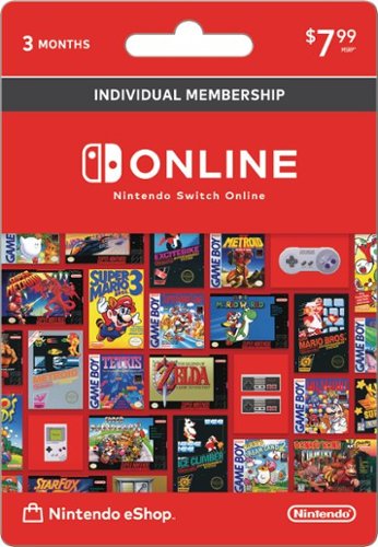 Nintendo - Switch Online 3 Month Individual Membership Card