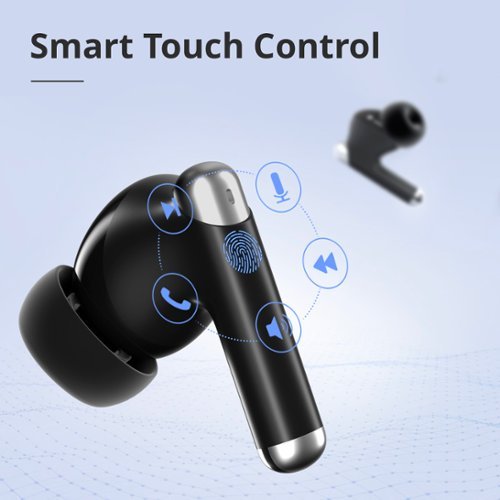 Tronsmart Sounfii R4 True Wireless In-Ear Earbuds, 12mm Drivers with Big Bass, 4 Mics ENC Clear Call, Smart Touch Control - Black BUY IN MIDDLE EAST