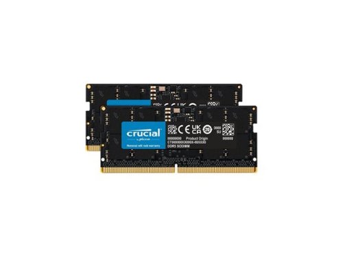 Crucial 32GB (2 x 16GB) 262 Pin DDR5 SO DIMM DDR5 4800 (PC4 38400