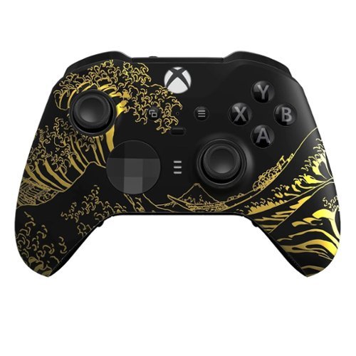 Custom Controllerzz - Custom Elite Series 2 Wireless Controller for Xbox Series X, Xbox Series S, Xbox One - Golden Waves-Front_Standard 