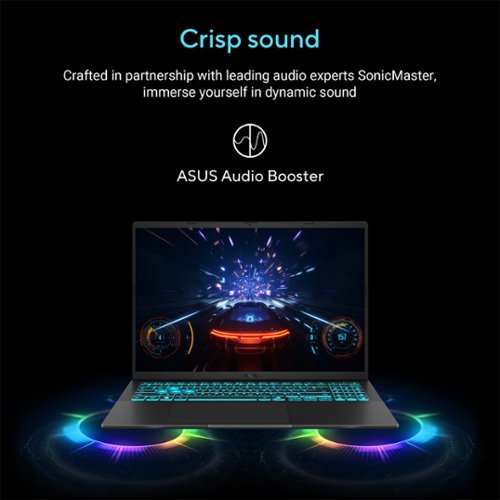 ASUS  V16 - 16 FHD+ 144Hz Gaming Laptop - Intel Core 7 240H with 16GB Memory - NVIDIA GeForce RTX 3050 - 512GB SSD - Matte Black BUY ONLINE