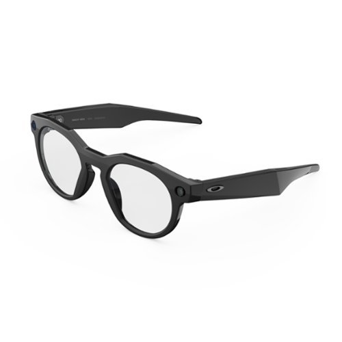 Oakley Meta - HSTN glasses - with Meta AI, Audio, Photo, Video Compatibility - Clear Lenses - Black-Front_Standard 