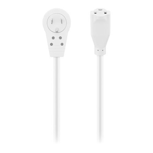 Insignia™ 8’ 16 AWG Indoor Extension Power Cord with Rotating Plug - White HOW TO BUY
