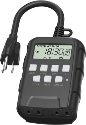 BN LINK 7 Day Outdoor Heavy Duty Digital Programmable Timer, Dual