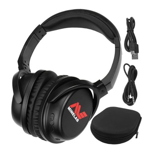 Minelab - ML 80 Wireless Bluetooth Technology Headphones with USB and Aux Cable - Black-Front_Standard 