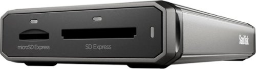 SanDisk - PRO-READER SD Express Dual Memory Card Reader - Black-Left_Standard 