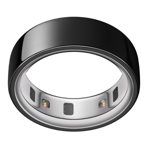 Oura Ring 4 - Smart Ring - Size Before You Buy with Oura Ring 4 Sizing Kit - Size 5 - Black