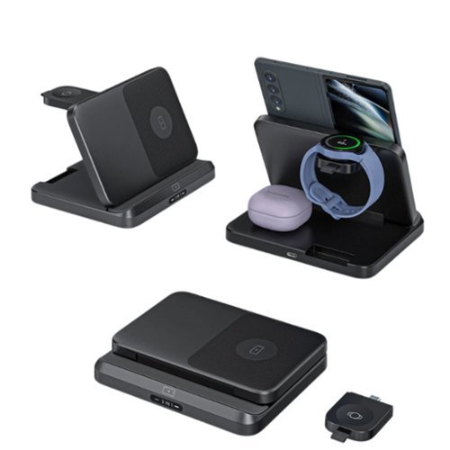 Stock Preferred - Wireless 3-in-1 Fast Charging Station for Samsung Galaxy Watch 6 Classic / iPhone / AirPods-Front_Standard 