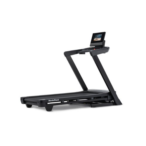 NordicTrack - T Series 10 Treadmill with 10" Tilting Touchscreen and Compact Design - Black-Front_Standard 