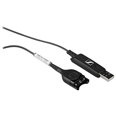 Sennheiser - 7.22' USB To Easy Disconnect USB-ED 01 Sound Card Cable - Black