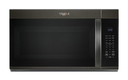 Whirlpool - 1.9 Cu. Ft. Over-the-Range Microwave with Sensor Cooking - Black Stainless Steel-Front_Standard 