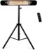 Briza - Infrared Electric Patio Heater - Indoor/Outdoor - Black-Front_Standard