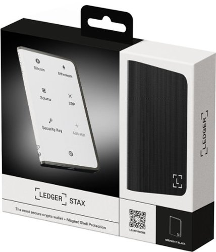 Ledger Stax Crypto Hardware Wallet with Folio and Recovery Key - Curved E Ink Touch Screen - Bluetooth - Dark Grey WHERE TO BUY