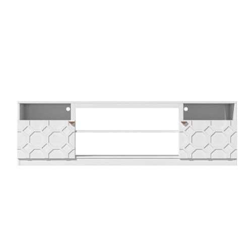 Boyel Living - TV Stand Fits TVs up to 70 to 80 in - White-Front_Standard 