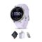 Garmin - Venu 4, 41mm, Advanced Health and Fitness GPS Smartwatch, Silver with Periwinkle Silicone Band - Silver - (2025)-Front_Standard