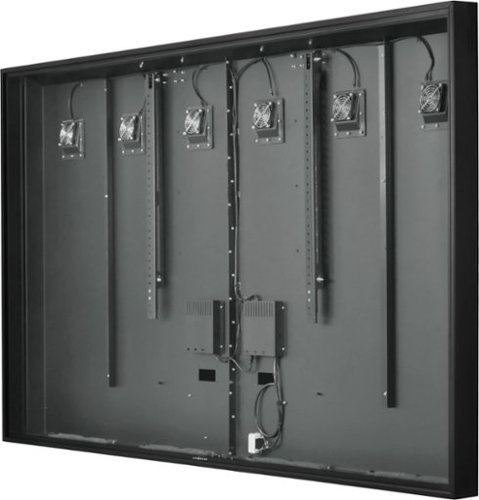 Apollo Enclosures - Apollo 100" Deluxe Outdoor TV Enclosure for 98" to 100" TVs, Quality Aluminum Construction, UL/CSA certified for safety - Black-Angle_Standard 