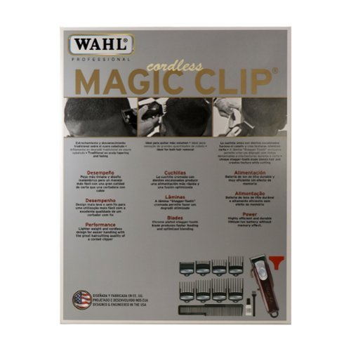 Wahl Professional Cord/Cordless Magic Clip 08148 308 Red 08148-308