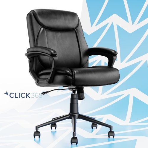 

Click365 - Transform 1.0 Upholstered Desk Office Chair - Vegan Leather - Black