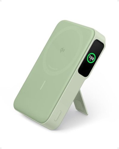 Anker - MagGo Power Bank, 15W Ultra-Fast MagSafe-Compatible Portable Charger - Green-Front_Standard 
