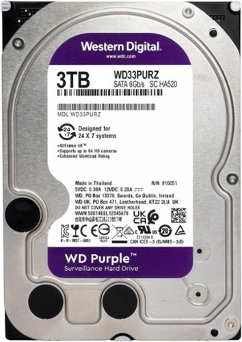 Western Digital WD Purple WD33PURZ 3 TB Hard Drive 3.5