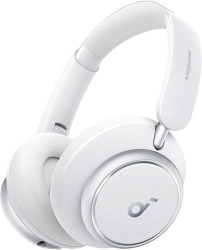 Soundcore - by Anker Space Q45 Adaptive Active Noise Cancelling Headphones - White-Front_Standard 
